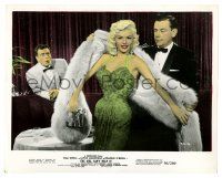 1m026 GIRL CAN'T HELP IT color 8x10 still '56 Tom Ewell stares at sexiest Jayne Mansfield!