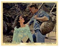 1m040 SANDPIPER color 8x10 still #8 '65 great close up of Elizabeth Taylor & Richard Burton!