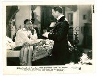 1m134 BARONESS & THE BUTLER 8x10.25 still '38 butler brings drink to William Powell smoking in bed