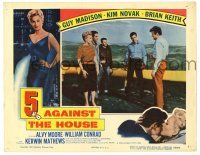 1r446 5 AGAINST THE HOUSE LC '55 sexy Kim Novak held at gunpoint by Brian Keith, Reno Nevada!