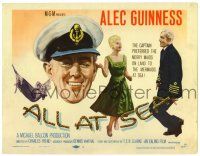 1r015 ALL AT SEA TC '57 Alec Guinness preferred the merry maids on land to the mermaids at sea!