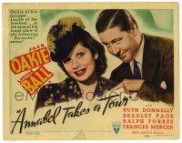 1r019 ANNABEL TAKES A TOUR TC '38 great image of Lucille Ball smiling big with Jack Oakie!