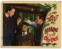 1r473 ARSENIC & OLD LACE LC '44 Peter Lorre & Raymond Massey toast over bound & gagged Cary Grant!