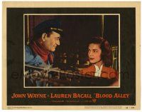 1r491 BLOOD ALLEY LC #6 '55 John Wayne, Lauren Bacall, directed by William Wellman!