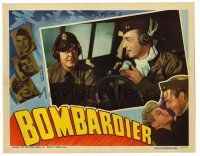 1r496 BOMBARDIER LC '43 WWII bomber pilots Pat O'Brien & Randolph Scott in aircraft!