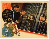 1r504 BRINGING UP BABY LC '38 Howard Hawks, Catlett talks w/ Katharine Hepburn & Cary Grant in jail!