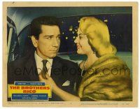 1r505 BROTHERS RICO LC #4 '57 close-up of Richard Conte & sexy Peggy Maley in car!