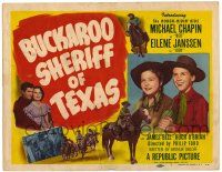 1r050 BUCKAROO SHERIFF OF TEXAS TC '51 Michael Chapin & Eilene Janssen, the Rough-Ridin Kids!