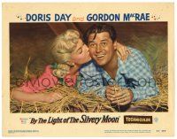 1r513 BY THE LIGHT OF THE SILVERY MOON LC #3 '53 great image of Doris Day & Gordon McRae in hay!