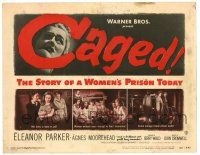 1r052 CAGED TC '50 Eleanor Parker is one of the women without men, except in their memories!