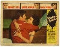 1r514 CAPE FEAR LC #2 '62 image of Gregory Peck & Polly Bergen, classic film noir!