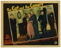 1r518 CAT & THE CANARY LC '39 scared Bob Hope & Elizabeth Patterson with several men & cop!