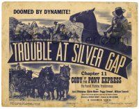 1r066 CODY OF THE PONY EXPRESS chapter 11 TC '50 cowboy Jock Mahoney serial, Trouble at Silver Gap!