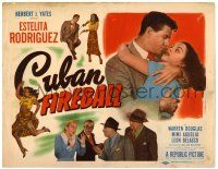 1r079 CUBAN FIREBALL TC '51 William Beaudine directed, Warren Douglas, sexy Estelita Rodriguez!
