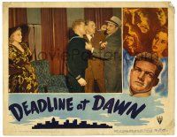 1r548 DEADLINE AT DAWN LC '46 Jerome Cowan, Bill Williams, Joseph Calleia, Cornel Woolrich's novel!