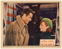 1r552 DELICIOUS LC '31 close up of Janet Gaynor & Charles Farrell by horse!