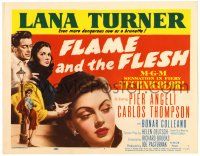 1r127 FLAME & THE FLESH TC '54 sexy brunette bad girl Lana Turner, plus Pier Angeli!