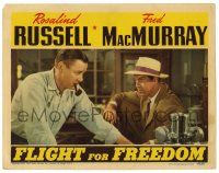 1r594 FLIGHT FOR FREEDOM LC '43 Fred MacMurray in story that was hushed before Pearl Harbor!