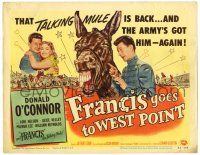 1r133 FRANCIS GOES TO WEST POINT TC '52 Donald O'Connor & wacky talking mule!