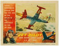 1r683 JET PILOT LC #7 '57 directed by Josef von Sternberg, cool image of Screaming Eagles!