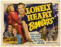 1r222 LONELY HEART BANDITS TC '50 full-length art of sexy Dorothy Patrick showing some leg!