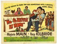 1r231 MA & PA KETTLE AT HOME TC '54 Marjorie Main & Percy Kilbride try modern farming!