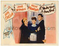 1r724 MAKE YOUR OWN BED LC '44 Jack Carson, sexy maid Jane Wyman & Irene Manning!