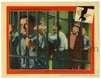 1r726 MAN WITH THE GOLDEN ARM LC #5 '56 Frank Sinatra is hooked, classic Saul Bass title art!