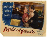 1r742 MILDRED PIERCE LC '45 Zachary Scott embraces Joan Crawford & tries to kiss her, Curtiz!