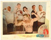 1r746 MISTER UNIVERSE LC #3 '51 wrestling, Jack Carson, Janis Page, tusslers meet the musclers!