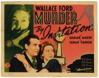 1r257 MURDER BY INVITATION TC '41 Wallace Ford & Marian Marsh, murder mystery comedy!