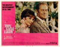 1r760 MY FAIR LADY LC #5 R69 great close-up of Audrey Hepburn & Rex Harrison!