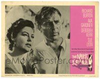 1r774 NIGHT OF THE IGUANA LC #7 '64 Richard Burton & Ava Gardner, John Huston directed