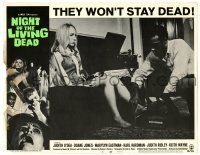 1r776 NIGHT OF THE LIVING DEAD LC #6 '68 George Romero, scared Judith O'Dea with Duane Jones!