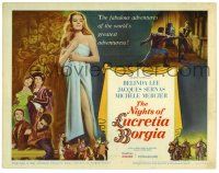1r272 NIGHTS OF LUCRETIA BORGIA TC '60 Grieco's Le Notti di Lucrezia Borgia, sexy Belinda Lee!