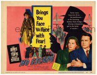 1r273 NO ESCAPE TC '53 Lew Ayres, Sonny Tufts, Marjorie Steele, face to face with fear!