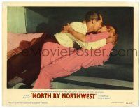 1r778 NORTH BY NORTHWEST LC #3 '59 Cary Grant & Eva Marie Saint kissing in train's upper berth!