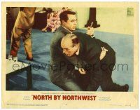 1r780 NORTH BY NORTHWEST LC #4 '59 Cary Grant pulls knife from Ober's back Hitchcock classic!