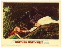 1r783 NORTH BY NORTHWEST LC #6 '59 Cary Grant helps Eva Marie Saint climb up Mt. Rushmore!