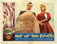1r786 NOT OF THIS EARTH LC '57 Morgan Jones & sexy Beverly Garland at tombstone!