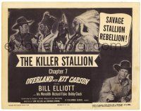 1r284 OVERLAND WITH KIT CARSON chapter 7 TC R51 Wild Bill Elliot cowboy serial, Killer Stallion!