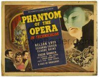 1r295 PHANTOM OF THE OPERA TC '43 Claude Rains, Nelson Eddy, Susanna Foster, great theater art!