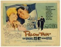 1r299 PILLOW TALK TC '59 romantic close up of Rock Hudson & Doris Day smiling really big!