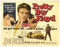1r304 PRETTY BOY FLOYD TC '60 John Ericson with revolver, he had the deadly grace of a born killer!