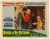 1r848 RIVER OF NO RETURN LC #8 '54 sexy Marilyn Monroe, Rory Calhoun, Tommy Rettig, Preminger