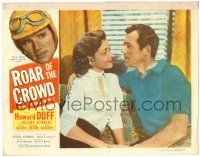 1r849 ROAR OF THE CROWD LC '53 romantic image of Howard Duff & Helene Stanley!