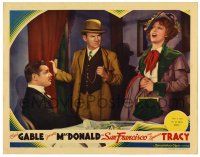 1r862 SAN FRANCISCO LC '36 Clark Gable & Ted Healy respect Jeanette MacDonald's pipes!