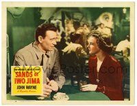 1r865 SANDS OF IWO JIMA LC #6 '50 World War II Marine John Wayne w/pretty Julie Bishop!