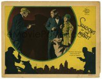 1r869 SHADOWS OF THE NIGHT LC '28 Flash the Dog & couple face bad guy w/gun!