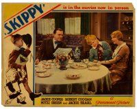 1r880 SKIPPY LC '31 Jackie Cooper at table with parents Willard Robertson & Enid Bennett!